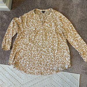 Torrid Tan Leopard Print Blouse